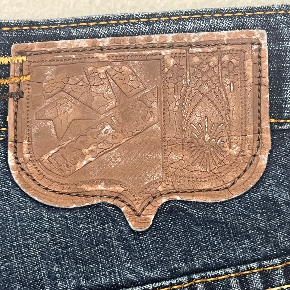 Vintage Mecca USA Denim Jorts Shorts Mens 34 Dark Wash Embroidered 90s Hip Hop - Picture 12 of 12